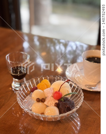 Shiratama Cream Anmitsu Set 140782493
