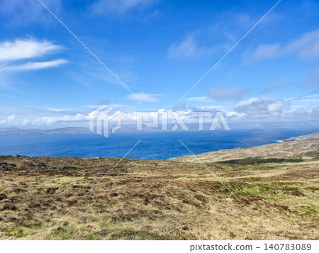 Panoramic coastal landscape with ocean and blue sky Panoramic coastal landscape with ocean and blue sky 140783089