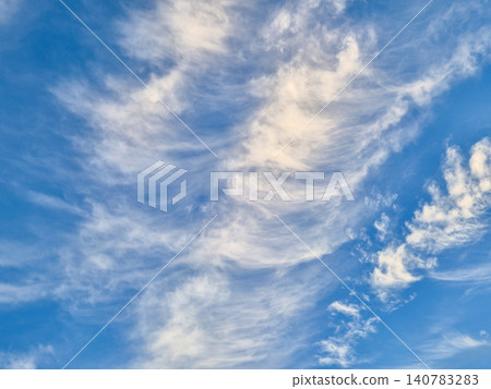 Soft Cirrus Clouds Against Blue Sky Soft Cirrus Clouds Against Blue Sky 140783283