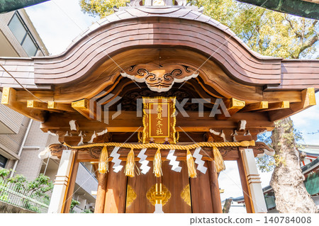 大阪市阿倍野區阿倍王子神社:春花堂(原正殿)(熊野神社分社,九十九王子神社之一) 大阪市阿倍野區阿倍王子神社:春花堂(原正殿)(熊野神社分社,九十九王子神社之一) 140784008