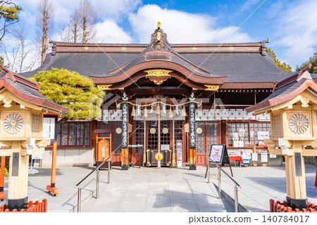 Abeno Shrine, Kitabatake, Abeno Ward, Osaka City: Worship Hall (A shrine dedicated to Kitabatake Chikafusa and Kitabatake Akiie of the Southern Court) Abeno Shrine, Kitabatake, Abeno Ward, Osaka City: Worship Hall (A shrine dedicated to Kitabatake Chikafusa and Kitabatake Akiie of the Southern Court) 140784017