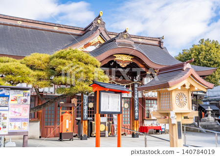 Abeno Shrine, Kitabatake, Abeno Ward, Osaka City: Worship Hall (A shrine dedicated to Kitabatake Chikafusa and Kitabatake Akiie of the Southern Court) Abeno Shrine, Kitabatake, Abeno Ward, Osaka City: Worship Hall (A shrine dedicated to Kitabatake Chikafusa and Kitabatake Akiie of the Southern Court) 140784019
