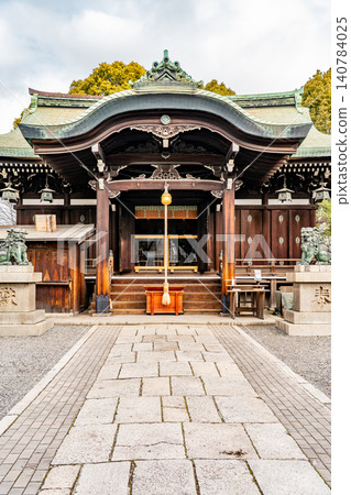 Sumiyoshi, Sumiyoshi Ward, Osaka City: Ikune Shrine (commonly known as Okuno Tenjin) - Worship Hall (A historic shrine where Katagiri Katsumoto donated the main hall) Sumiyoshi, Sumiyoshi Ward, Osaka City: Ikune Shrine (commonly known as Okuno Tenjin) - Worship Hall (A historic shrine where Katagiri Katsumoto donated the main hall) 140784025