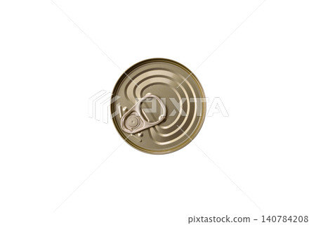 A metal tin can of meat, fish, or dog or cat food. A tin can of food A metal tin can of meat, fish, or dog or cat food. A tin can of food 140784208