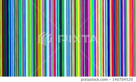 Colorful Vertical Stripes Abstract Background with Glitch Pattern 140784520