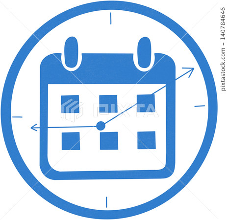 blue calendar icon 140784646