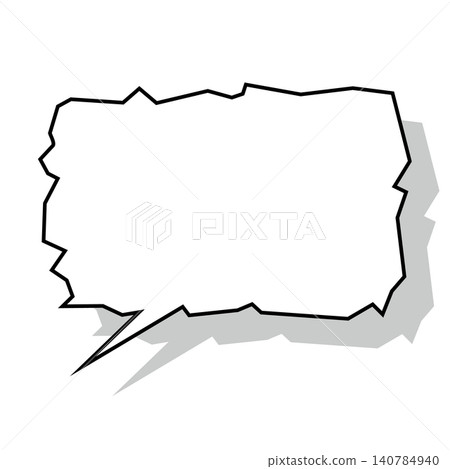 A jagged, uneven speech bubble expressing unstable emotions, such as anxiety and fear. A jagged, uneven speech bubble expressing unstable emotions, such as anxiety and fear. 140784940