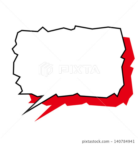 A jagged, uneven speech bubble expressing unstable emotions, such as anxiety and fear. A jagged, uneven speech bubble expressing unstable emotions, such as anxiety and fear. 140784941