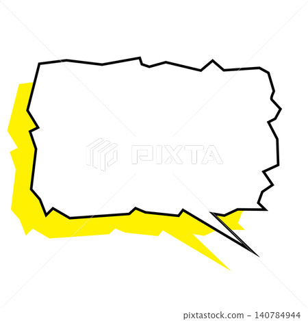 A jagged, uneven speech bubble expressing unstable emotions, such as anxiety and fear. A jagged, uneven speech bubble expressing unstable emotions, such as anxiety and fear. 140784944