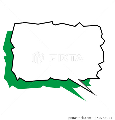 A jagged, uneven speech bubble expressing unstable emotions, such as anxiety and fear. A jagged, uneven speech bubble expressing unstable emotions, such as anxiety and fear. 140784945