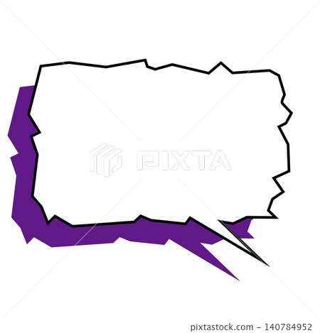 A jagged, uneven speech bubble expressing unstable emotions, such as anxiety and fear. A jagged, uneven speech bubble expressing unstable emotions, such as anxiety and fear. 140784952