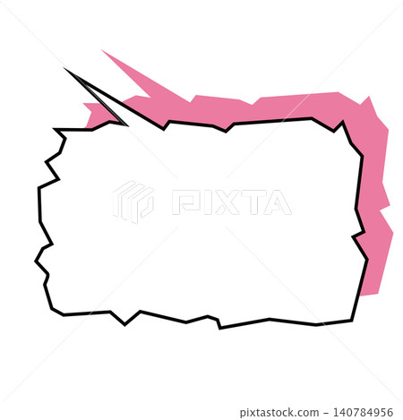 A jagged, uneven speech bubble expressing unstable emotions, such as anxiety and fear. A jagged, uneven speech bubble expressing unstable emotions, such as anxiety and fear. 140784956
