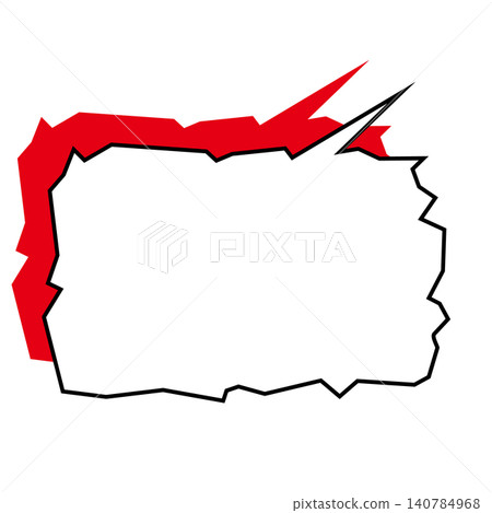 A jagged, uneven speech bubble expressing unstable emotions, such as anxiety and fear. A jagged, uneven speech bubble expressing unstable emotions, such as anxiety and fear. 140784968