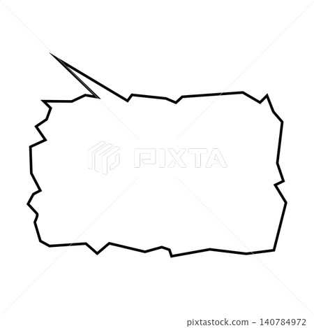 A jagged, uneven speech bubble expressing unstable emotions, such as anxiety and fear. A jagged, uneven speech bubble expressing unstable emotions, such as anxiety and fear. 140784972