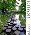 Wooden steps into the future. 140785505