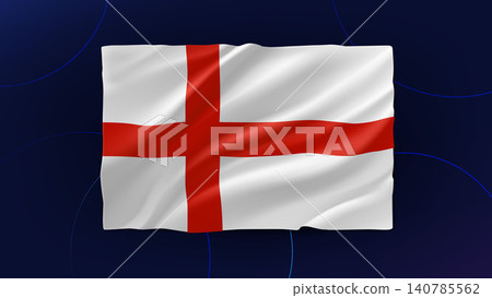 English national flag. 3d vector 140785562