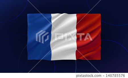 France national flag. 3d vector France national flag. 3d vector 140785576