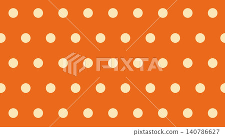 Orange Polka Dot Symmetrical Seamless Pattern Orange Polka Dot Symmetrical Seamless Pattern 140786627