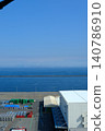 Kawasaki Port in early summer: A magnificent spectacle created by the vast blue sky and sea. 140786910