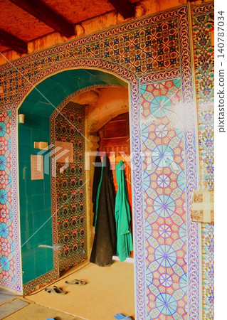 Tile decorations of the Banya Bashi Mosque in Sofia, Bulgaria Tile decorations of the Banya Bashi Mosque in Sofia, Bulgaria 140787034
