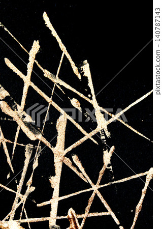 Gold metallic paint brush smear stroke golden bronze color stain shiny glittering textured background Gold metallic paint brush smear stroke golden bronze color stain shiny glittering textured background 140787143
