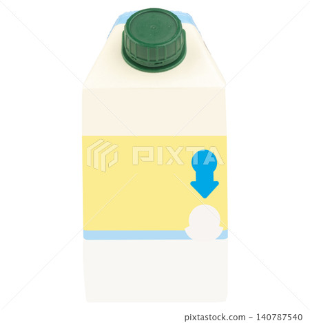 Milk carton isolated on white background Milk carton isolated on white background 140787540
