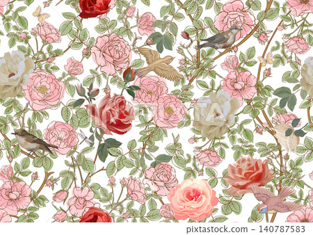 cute roses seamless pattern 1 cute roses seamless pattern 1 140787583