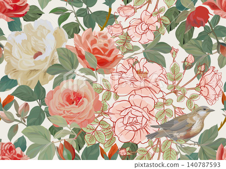 roses seamless pattern 3 roses seamless pattern 3 140787593