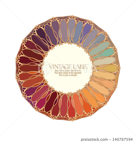 Elegant Art Nouveau frames Elegant Art Nouveau frames 140787594