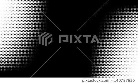 Abstract monochrome pattern featuring fading halftone dots on a dark background Abstract monochrome pattern featuring fading halftone dots on a dark background 140787630