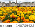 Western-style architecture that shines in the blue sky 140789428