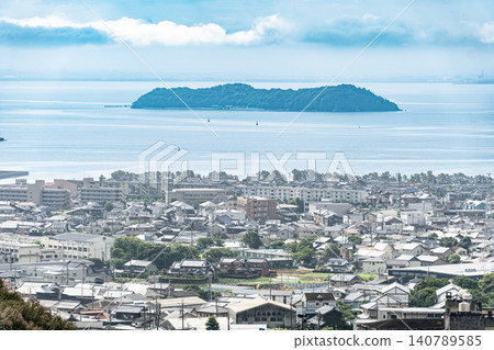從片原繡球村可以欣賞到三河灣的壯麗景色。 140789585