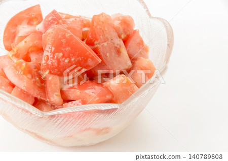 Tomato salad with sesame dressing Tomato salad with sesame dressing 140789808