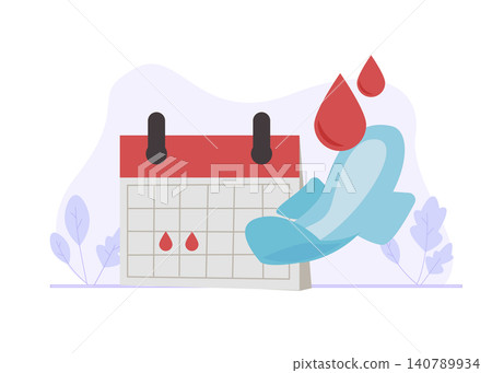 Track Your Monthly Period Cycle and Menstrual Health Management 140789934