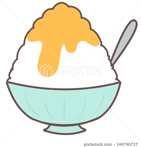 Mandarin orange shaved ice Mandarin orange shaved ice 140790737