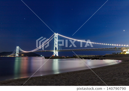 明石海峽大橋,照亮了 明石海峽大橋,照亮了 140790790