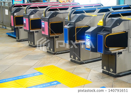 Automatic ticket gate Automatic ticket gate 140791651