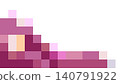 Colorful pink magenta mosaic square blocks geometric pattern on white background, ideal for modern design, wallpaper, and digital presentation. 140791922