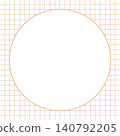 A perfectly circular frame with a checkered pattern in two colors, orange and purple, as the background. 140792205