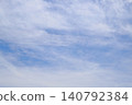 Contrails in the clouds - only the sky 140792384