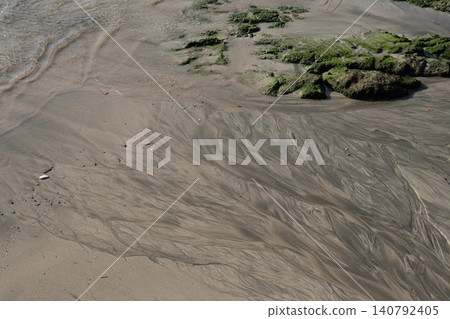 柿泊白濱海灘的海岸線 柿泊白濱海灘的海岸線 140792405