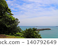 Ocean view from Gongenzaki Park in Hyuga City 140792649