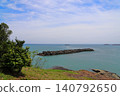 Ocean view from Gongenzaki Park in Hyuga City 140792650