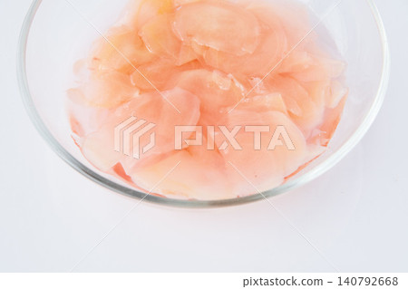 Refreshing pickled ginger in sweet vinegar Refreshing pickled ginger in sweet vinegar 140792668
