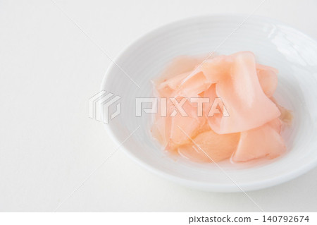 Refreshing pickled ginger in sweet vinegar Refreshing pickled ginger in sweet vinegar 140792674