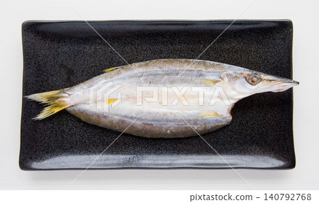 Dried barracuda before grilling Dried barracuda before grilling 140792768