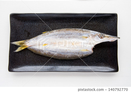 Dried barracuda before grilling Dried barracuda before grilling 140792770
