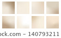 Square nude gradient background set with cream, champagne and brown pastel colors. Minimal liquid texture and elegant satin shine for social media design, posters and modern vector covers. 140793211
