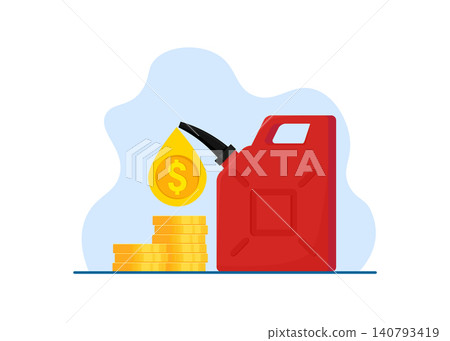 Global Gas Prices and Fuel Economy Impact Illustration Global Gas Prices and Fuel Economy Impact Illustration 140793419