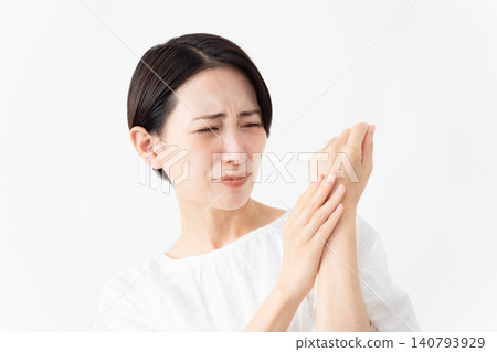 A woman wearing a white blouse - Lifestyle image A woman wearing a white blouse - Lifestyle image 140793929